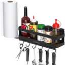 Geesta Upgraded Griddle Caddy for 28"/36" Blackstone Griddles, BBQ Accessories Storage Box with Paper Towel Holder