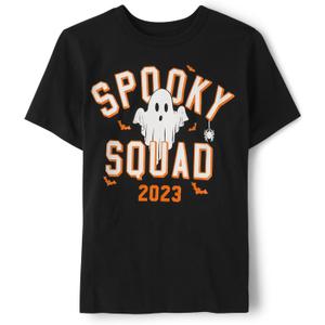 The Children's Place Boys All Holidays Short Sleeve Graphic T-Shirtst-Shirt (Black, XXL)