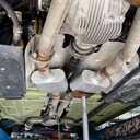 Universal Mufflers, Performance Automotive Exhaust Muffler, Single Chamber center in/center out, silver (2")