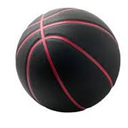 Silent Basketball Size 7 (29.5")  Grooved Airless Indoor Basketball for Quiet Dribbling and Indoor Training, Pro PU Foam Ball  Real Feel Higher Bounce Quieter (Black)