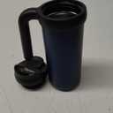Manna Mocha Double-wall Vacuum Insulated Travel Mug with Leak-proof Easy-Align Lid - 16 Oz - Sapphire