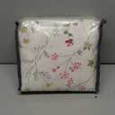 CCoutueChen Floral Duvet Cover Queen 3Pieces 100% Cotton Duvet Cover Gardern Farmhouse Botanical Flower Bedding with 2 Pillowcases(No Comforter,Beige)