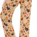 Pajamas Pj Pants Women Lounge Drawstring Soft Palazzo Pj Bottoms Wide Leg Pants (S)