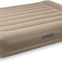 Intex Pillow Rest Mid-Rise Airbed with Built-in Pillow and Electric Pump, Twin, Bed Height 13 3/4"
