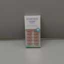 BTArtbox Press On Nails Almond - Medium Cat Eye French Tip Nails with Glue for Daily Nail Art, Fake Nail Extensions In 15 Sizes - 30 Nail Kit, Liquid Radiance