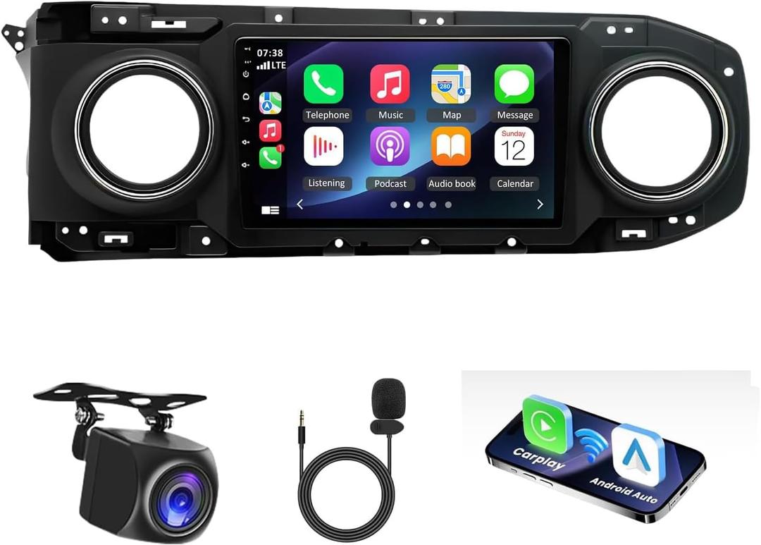 Radio for Toyota Tacoma(Non-JBL-Version) 2016 2018 2019 2020 2021 Wireless Carplay and Android Auto10 inch Touch Screen Bluetooth Stereo GPS Backup Camera SWC FM EQ