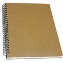 YUREE Spiral Notebook/Spiral Journal, Hardcover Spiral Lined Notebook, 140 Pages (70 Sheets) with Wide Ruled, A5, 8.4" x 5.9", 4-pack