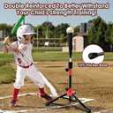Portable Batting Tee for Baseball/Softball, Tball Set for Toddlers 3-5 Tee Ball Set with Carry Bag, Portable Stable Tanner Tee, Baseball Training Equipment Aged 3-12