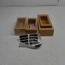 Bag Storage Organizer for Kitchen Drawer, Bamboo Food Storage Bags Holders, Compatible with Ziplock Gallon, Quart, Sandwich and Snack Variety Size Plastic Bags (Bamboo)