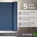 Gaiam Yoga Mat - Premium Solid Thick Non Slip Exercise & Fitness Mat for All Types of Yoga, Pilates & Floor Workouts