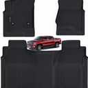 Floor Mats for 2014-2018 Chevy Silverado/GMC Sierra 1500 Crew CabNon Double Cab 2015-2019 Silverado/Sierra 2500 HD/3500 HD Crew CabNon 2019 Silverado LD/Sierra Limited
