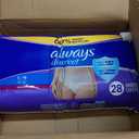 Always Discreet Adult Incontinence Underwear for Women and Postpartum Underwear, Large, Up to 100% Bladder Leak Protection, 28 Count