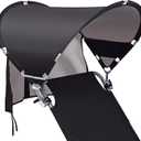 XL Universal Beach Chair Umbrella Canopy, UPF 50+ Chair Sun Shade Attachment with Adjustable Clamp for Camping, Lawn, Wheelchair, Tanning, Zero Gravity, Lounge, Fishing, Outdoor Chairs, Oversized