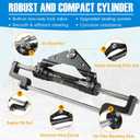 Camoo HC5345-3 Hydraulic Steering Cylinder Front Mount Helm Replace for Seastar 300HP Outboard Steering Cylinder HC5345-3, Max Pressure 10.3MPa/1500PSI with Two-Way Lock Valve and ORB Fittings