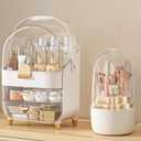 Makeup Organizer, Skincare Holder Bathroom Counter Organizer, Storage Box Cosmetic Display Cases, Teen Girl Gifts Trendy Stuff Make up Organizers for Vanity, Dresser, Countertop (Rose Gold)