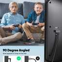 8K Right Angle HDMI Cable 3.3FT, 90 Degree HDMI 2.1 Cable Ultra High Speed HDMI to HDMI Cord (8K@60Hz, 4K@120Hz/60Hz, eARC, Dynamic HDR, 3D) for HDTV, Monitor, PS5/PS4, Laptop, PC