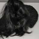 Unisex Black Wig with Bangs Short Straight Black Bob Wig for Mens Halloween Costumes Cosplay Party (Black)