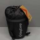 KingCamp 45F Kids Sleeping Bag, Lightweight Waterproof & Compact Flannel Sleeping Bags Cold Weather & Warm Youth Essentials Gear Accessories for Camping, Fits 10-12 Children up to 4'7"-5'5" Tall (8.6F ~44.6F Navy Right)