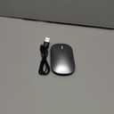 TECKNET Bluetooth Wireless Mouse, BT5.0/3.0 & 2.4GHz Rechargeable Computer Mouse, Silent Mice,4000DPI Portable USB Mice for Laptop, MacBook Pro/Air, iPad (Silver)