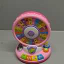 Toys for 1 2 3 Years Old Boys Girls, Musical Spin & Sing Alphabet Zoo with Lights & Sounds, Learning Educational Toys for Toddler 1-3, Christmas Birthday Gifts for Baby Kids Age 12-18 Months+ (Pink)