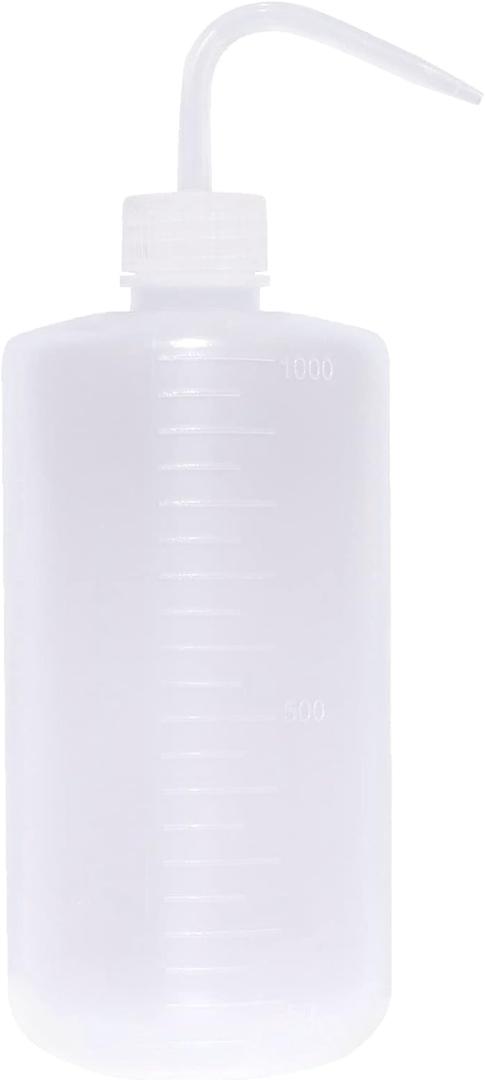 Oubest Squeeze Bottle 1000ml 32oz Wash Bottle Succulent Watering Can LDPE Plastic Squirt Bottle for Irrigation Plant, Medical Lab, Tattoo Supplies 1pc