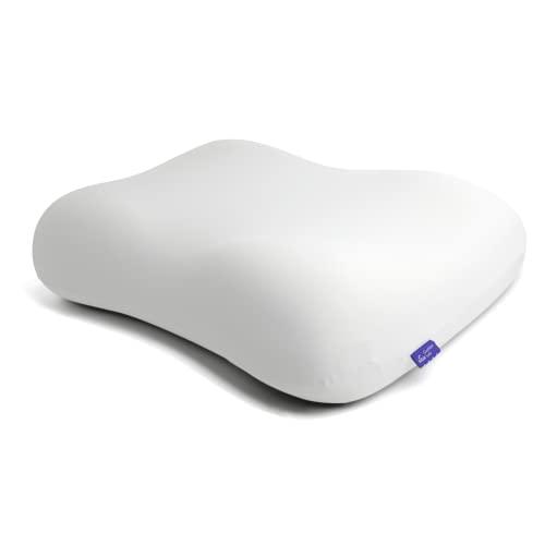 C CUSHION LAB Deep Sleep Pillow, Patented Ergonomic Contour Design for Side & Back Sleepers, Orthopedic Cervical Shape Gently Cradles Head & Provides Neck Support & Shoulder Pain Relief