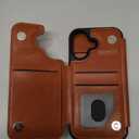 RingPi Designed for iPhone 17 6.3" Case Wallet with Card Holder,[Full Front & Back Protection][Magnetic Clasp Cover][RFID Blocking Leather] Shockproof,Unisex Case for Apple 17, Light Brown