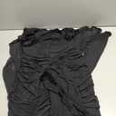 KUTUMAI Elegant Ruffle Long Formal Wedding Guest Dress Ruched Bodycon Slit Maxi Cocktail Dresses for Women, XL