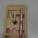 Panasonic Womens Facial Hair Remover and Eyebrow Trimmer with Pivoting Head, Includes 2 Gentle Blades for Brow and Face and 2 Eyebrow Trim Attachments, Battery-Operated  ES2113PC (5 Piece Set, Pink)