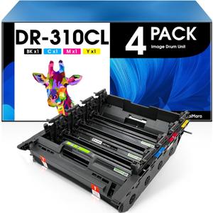 MasaiMara DR310CL DR-310CL DR310 Imaging Drum Unit for Brother HL-4150CDN HL-4570CDW HL-4570CDWT MFC-9460CDN MFC-9560CDW MFC-9970CDW Printer(25,000 Pages, Black, Cyan, Magenta, Yellow)