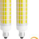 E11 Led Bulb 75w 100w Equivalent Dimmable, Daylight 6000K, T3 T4 JDE11 Mini Candelabra Base 110V 120V 130V 100W Halogen Replacement, Pack of 2