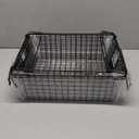 4 Pack [ XXXL Large ] STACKABLE Wire Baskets for Organizing - Pantry Storage and Organization Metal Bins for Produce, Food, Fruit - Kitchen Bathroom Closet Cabinet, Countertop, Under Sink Organizer