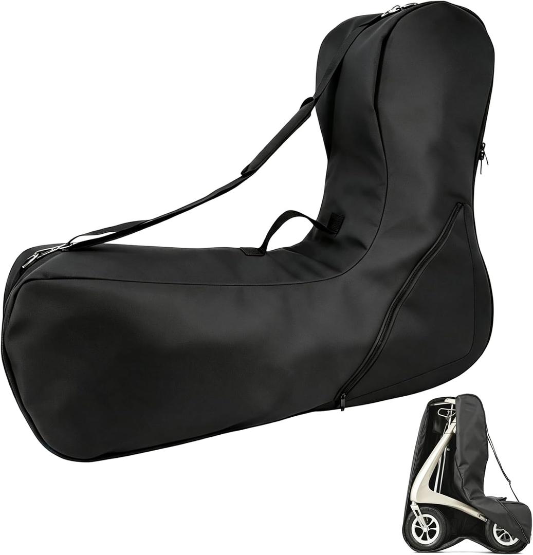 Travel Bag for Carbon Ultralight Rollator Walker, 1680D Oxford Cloth, 18.11 x 16.93 x 3.15 inches