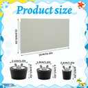 2 x Pool Skimmer Plug Wide Mouth Skimmer Plug Winter with 3 Pcs Pool Winterizing Plugs Stainless Steel, 3 Sizes, 1in, 1.5in, 2in