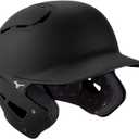 Mizuno Mizuno B6 Fitted Adult Baseball Batting Helmet (X-Large (7 1/2"- 7 3/4"), Black)