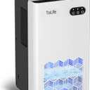 ToLife Dehumidifier for Home, 1000 sq.ft Dehumidifiers for Basement Bedroom Bathroom with 95 OZ Water Tank, Auto Shut Off 7 Colors LED Light, White Black