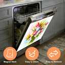 Nuxovilar Dishwasher Magnetic Cover Sticker Panel 23x26in PVC