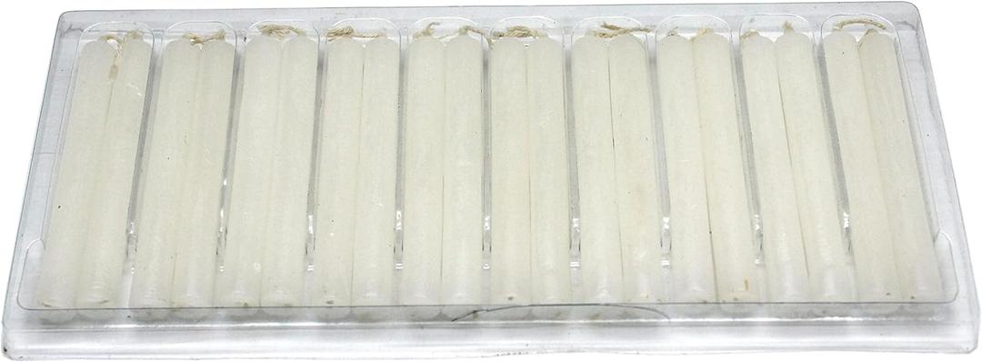 Govinda - 4 Inch Mini Ritual Chime Spell Candles - Pack of 20 - (4 Inch, White)