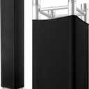 2 Pcs Truss Cover Fits Box Truss Scrim Elastic Fabric Seamless Integration Easy Installation Pull over Sleeves (10 Ft X 12 In, Black)