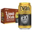 Liquid Death Iced Tea - Sweet Reaper (Black Sweet Tea), Less Sugar*, Boost of Caffeine, B Vitamins, No Artificial Sweeteners, 12 Fl Oz (Pack of 12)