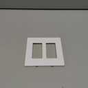 (5 Pack) BESTTEN USWP6 Matte Snow White Screwless Decorator Wall Plate, 2-Gang Outlet Cover, Decor Switch Face Plate, H4.69 x W4.73