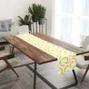 Lovely Modern Banana Print Table Runner, Kitchen Dining Table Decor, Tropical Fruit Palm Leaves Table Runners for Indoor Outdoor Home Farmhouse Holiday Party Decoration, 13 x 72 Inch Everyday (Multicolored463)