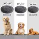 Muddy MatCloud K-9 Bed for Dogs & Cats, Soft & Relaxing Round Dog Bed, Chenille Material, Removable Cover, Washable & Dryer SafeGrey Medium(35'x35')