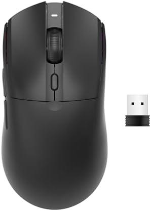 AJ139PRO Dual-Mode 2.4G/Wired Gaming Mouse, 59g Lightweight Design, PAW3395 Sensor, 26K DPI, 300mAh Battery with 40-Hour Battery Life for Windows, Mac Gamer.