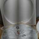 TETOTE Round Mirror 24 inch Brushed Gold Circle Mirror Metal Frame for Bathroom Vanity, Living Room, Bedroom, Vanity, Entryway