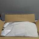 downluxe Chair Cushions for Dining Chairs, Memory Foam Linen Kitchen Chair Pads with Ties, Waterproof, Stain-Resistant and Washable Cover, 17" x 16" x 2.5", Beige, 4 Pack