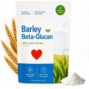 2 x LUNA Miracle Barley Beta Glucan Powder, Daily Soluble Fiber Supplement (EXP 07/10/28)