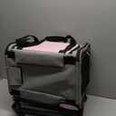 BEBANG Rolling Pet Carrier with Wheels, Foldable Airline Approved Dog Carriers for Small Dogs and Cats, Cat Carrier on Wheels, Pet Travel Carrier for Flight Camping Outdoor