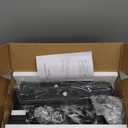 Evermagin 29" Coat Rack Wall Mount with Shelf, 4 in 1 Coat and Key Hanger with 11 Metal Hooks, Entryway Wall Mounted Shelf with Mail Holder for Living Room, Bedroom, Black