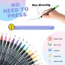 60 Colors Dual Tip Acrylic Paint Pens Markers, Double Tip Premium Acrylic Markers for Wood, Rock Painting, Glass, Canvas, Stone, DIY Crafts Making Art Supplies